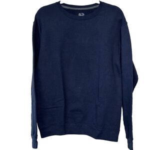 Fruit‎ of the Loom Men's Crew Neck Sweatshirt Blue Size M Casual Pullover